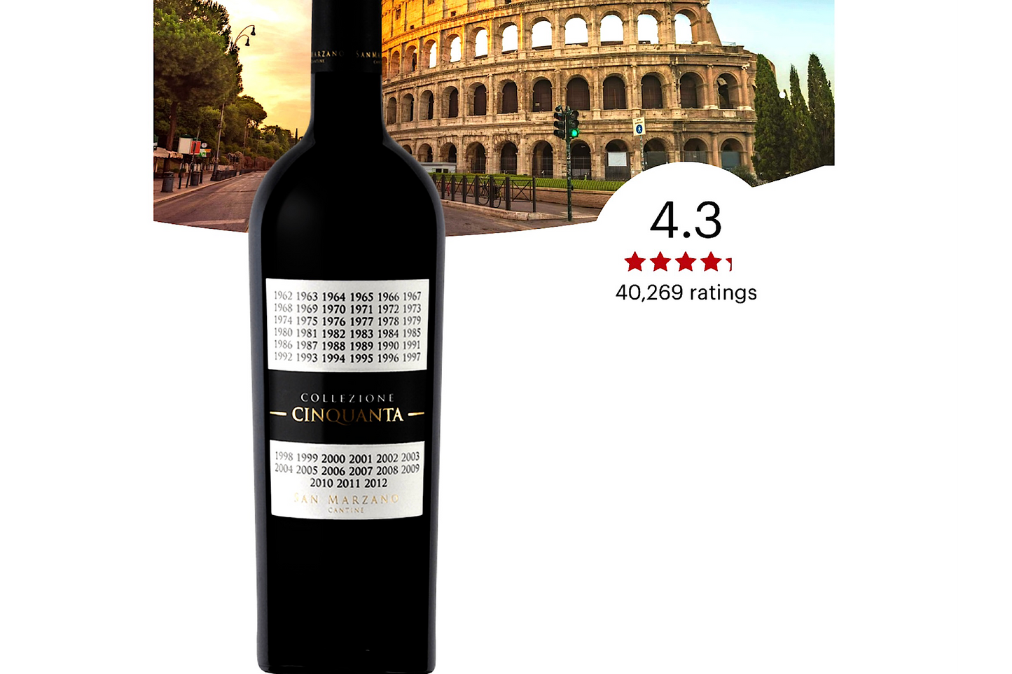 San Marzano, Collezione Cinquanta, Vino Rosso d'Italia |750ml |