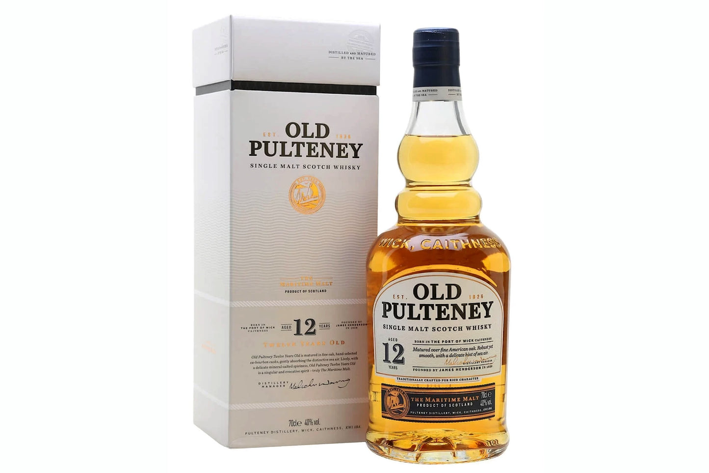 Old Pulteney 12 Year Old Single Malt Whisky 70Cl
