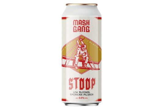 Mash Gang STOOP Alcohol Free Pilsner |0.5%| 440ml Can