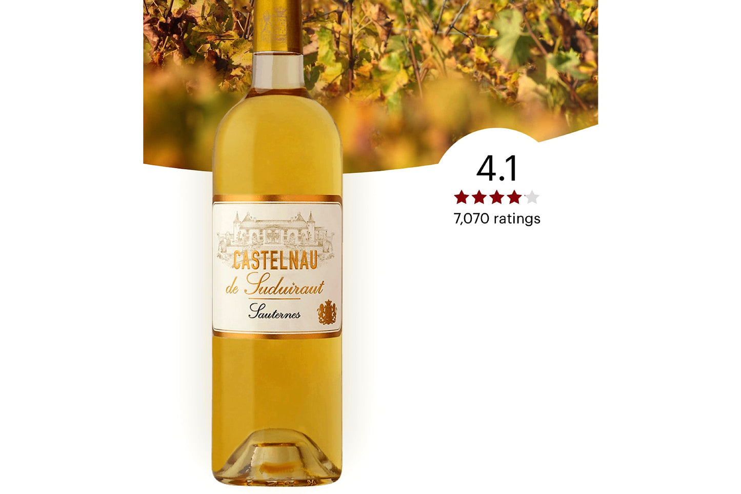 Sauternes, Château Suduiraut(Dessert wine)|14%| 2016| 375ml
